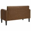 vidaXL Canap&eacute; causeuse marron 110 cm similicuir