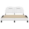 vidaXL Cadre de lit Viana sans matelas blanc 120x200 cm similicuir