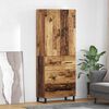 vidaXL Haut Armoire avec tiroir 2 pcs Bois Ancien 69,5 x 34 x 180 cm