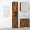 vidaXL Armoire de bain Ch&ecirc;ne fum&eacute; 32x34x188,5 cm Bois d'ing&eacute;nierie
