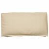 vidaXL Coussin Beige 120 x 60 x 12 cm Tissu Oxford