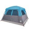 vidaXL Tente de cabine familiale 6 personnes bleu imperm&eacute;able