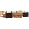 vidaXL Ensemble de canap&eacute;s d'ext&eacute;rieur 7 pcs Naturel