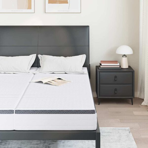 vidaXL Matelas 2 pcs Blanc et Gris 70 x 200 cm Printemps Bonell