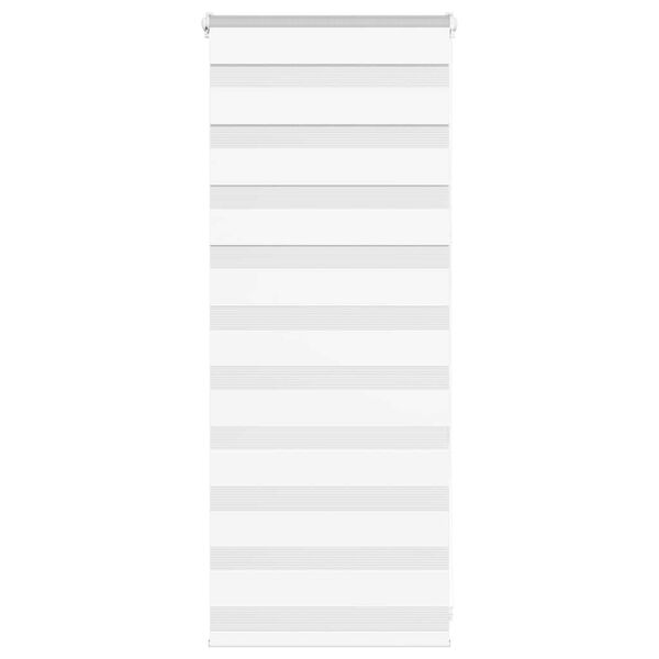 vidaXL Store zèbre blanc 55x100 cm largeur du tissu 50,9 cm polyester