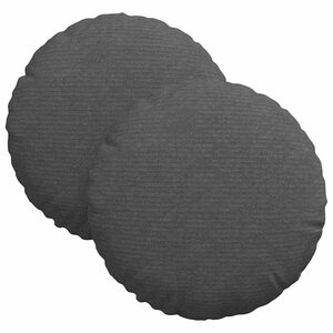 vidaXL Coussins de si&egrave;ge 2 pcs Gris fonc&eacute; &Oslash; 30 cm