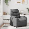vidaXL Fauteuil inclinable en similicuir gris