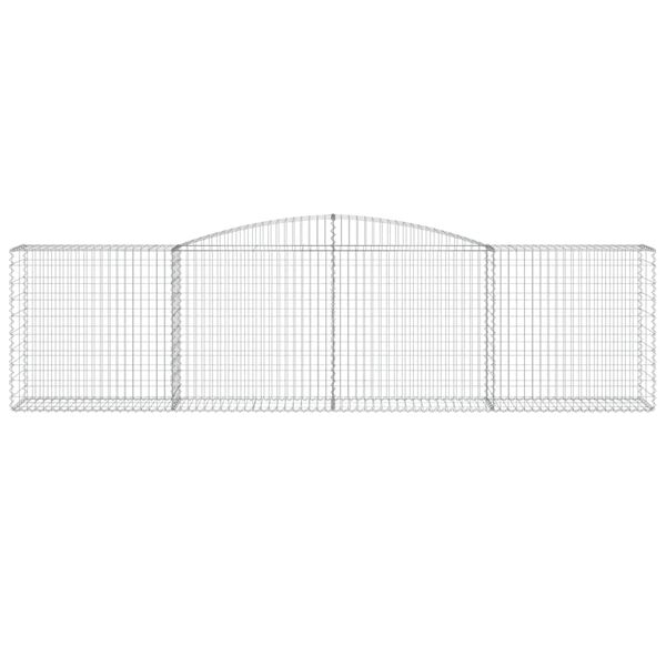 vidaXL Paniers &agrave; gabions arqu&eacute;s 10 pcs 400x50x100/120 cm Fer galvanis&eacute;