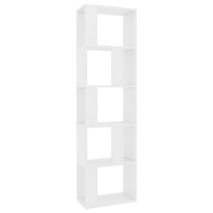 vidaXL Biblioth&egrave;que/S&eacute;parateur de pi&egrave;ce Blanc Bois d&rsquo;ing&eacute;nierie