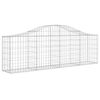 vidaXL Paniers à gabions arqués 3 pcs 200x30x60/80 cm Fer galvanisé