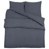 vidaXL Ensemble de housse de couette Anthracite 220x240 cm Coton