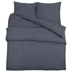 vidaXL Ensemble de housse de couette Anthracite 220x240 cm Coton