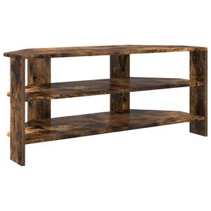 vidaXL MeubleTVd'Angle Ch&ecirc;ne fum&eacute; 102x40,5x45cm Bois d'ing&eacute;nierie