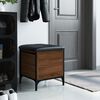 vidaXL Banc de rangement ch&ecirc;ne marron 42x42x45 cm bois d'ing&eacute;nierie