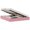 vidaXL Lit de Rangement avec matelas Rose 180 x 200 cm Velours