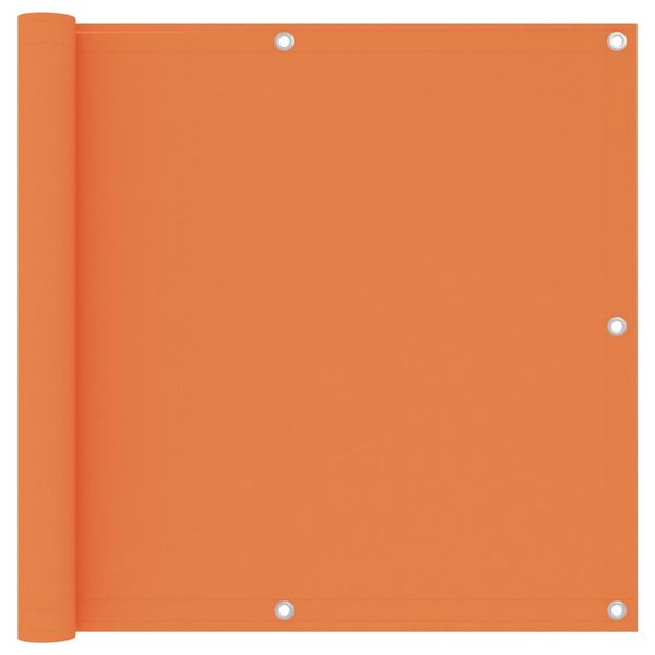 vidaXL Écran de balcon Orange 90x400 cm Tissu Oxford