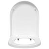 vidaXL Siège de toilette Blanc 48 x 36,5 x 4,5 cm Polypropylène