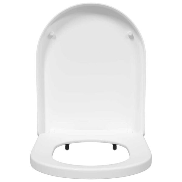 vidaXL Siège de toilette Blanc 48 x 36,5 x 4,5 cm Polypropylène