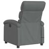 vidaXL Fauteuil de massage inclinable Gris fonc&eacute; Tissu