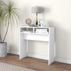 vidaXL Table console blanc 78x30x80 cm bois d'ing&eacute;nierie