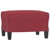 vidaXL Ensemble de canap&eacute;s 3 pcs et coussins rouge bordeaux similicuir