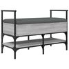 vidaXL Banc &agrave; chaussures sonoma gris 85,5x42x57,5 cm bois d'ing&eacute;nierie
