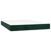 vidaXL Sommier &agrave; lattes de lit avec matelas LED Vert fonc&eacute; 140x190 cm