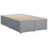 vidaXL Sommier &agrave; lattes de lit et matelas gris clair 120x190 cm tissu