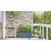 vidaXL Cache-pot de jardin 2 pcs Gris Clair Acier