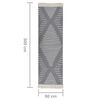 vidaXL Tapis Gris fonc&eacute; 80x300 cm Coton