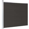 vidaXL Panneau de cl&ocirc;ture WPC 175x146 cm Noir