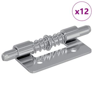 vidaXL Serrure 12 pcs Argent&eacute; 46 x 17 x 1,2 mm Acier