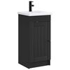 vidaXL Meuble de salle de bain avec &eacute;vier Noir 42 x 40 x 84,5 cm