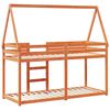 vidaXL Lit superpos&eacute; sans matelas cire marron 75x190 cm pin massif