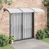 vidaXL Auvent de porte Noir 300x100 cm Polycarbonate