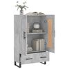 vidaXL Buffet haut gris béton 69,5x31x115 cm bois d'ingénierie