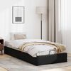 vidaXL Cadre de lit ottoman sans matelas noir 100x200 cm similicuir