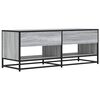 vidaXL Meuble TV sonoma gris 120,5x40x46 cm bois d'ing&eacute;nierie et m&eacute;tal