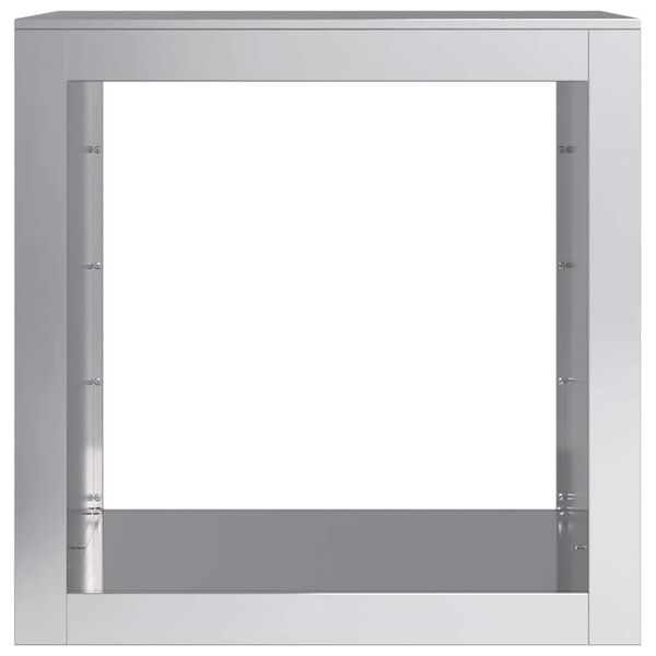 vidaXL Portant de bois de chauffage 60x40x60 cm acier galvanis&eacute;