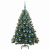 vidaXL Sapin de No&euml;l artificiel avec 150 LED Vert 150 cm PE et PVC