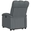 vidaXL Fauteuil inclinable &eacute;lectrique gris fonc&eacute; tissu