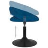 vidaXL Chaises pivotantes &agrave; manger lot de 4 Bleu Velours