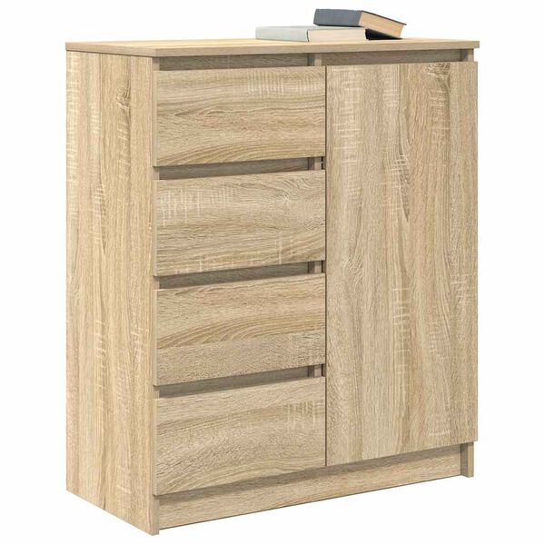 vidaXL Buffet avec tiroirs chêne sonoma 71x35x84 cm bois d'ingénierie