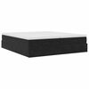 VidaXL Cadre de lit ottoman avec matelas noir 200x200cm velours