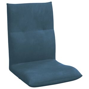 vidaXL Fauteuil de sol Bleu 46 x 50 x 61 cm Velours