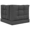 vidaXL Coussin de canap&eacute; d'ext&eacute;rieur 3 pcs Anthracite Polyester