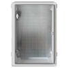 vidaXL Armoire de contr&ocirc;le Gris 35 x 19,5 x 50 cm Plastic ABS