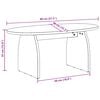 vidaXL Table basse Marron 80 x 40 x 35 cm Pin massif