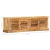 vidaXL Banc de rangement 128 cm Bois de manguier massif