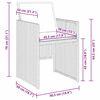 vidaXL Ensemble de salle &agrave; manger pour jardin 5 pcs Marron polyrotin